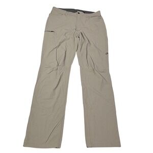 Outdoor Research OR Hiking Pants Mens 36 Tan Zip Pocket Lightweight Tech